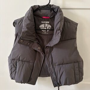 Garage Charcoal Mini Puff Vest
